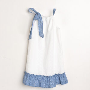 Vestido Perforado flores -V2544