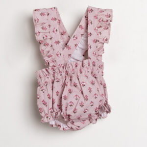 Cubrepañal flores tirantes -V2573