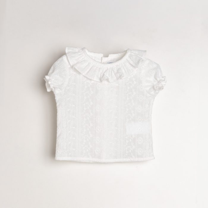 Camisa perforada -V2541b