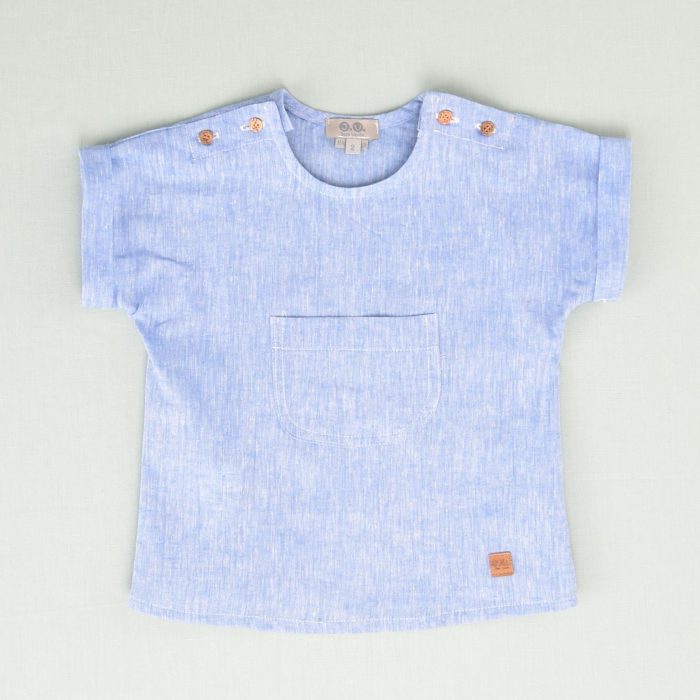 Camisa Lino Bolsillo -54090